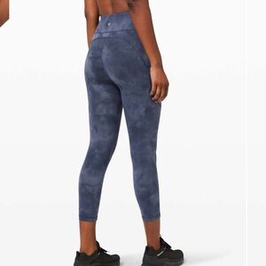 LULULEMON INVIGORATE HIGH RISE CROP 23” DIAMOND DYE